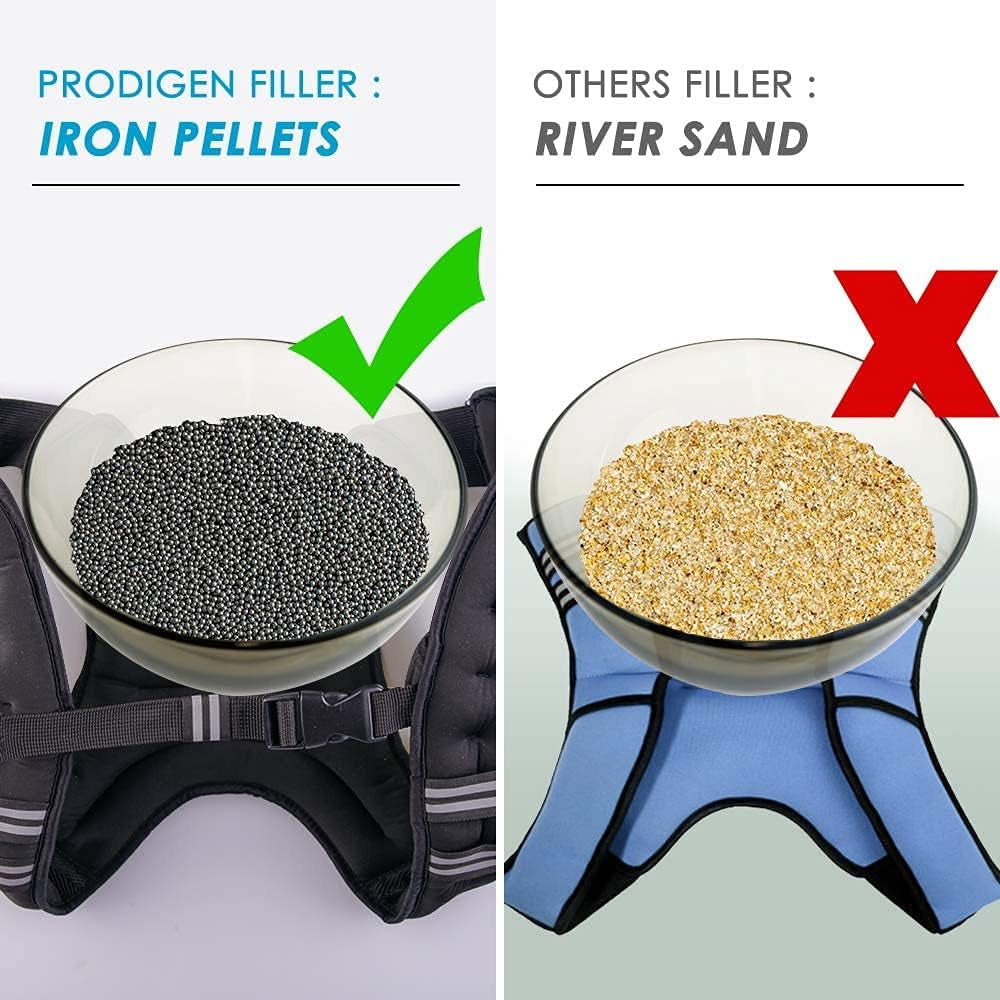 Adjustable Weighted Vest – 8–30 Lbs with Reflective Stripes for Training & Cardi